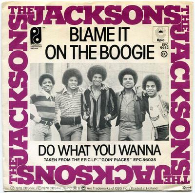 1978-THE JACKSONS-BLAME IT ON THE BOOGIE-荷兰版7寸单曲唱片1